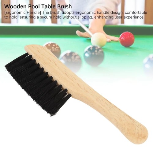 Wooden pool table - pool, brush