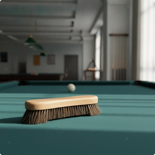 Billiards table cleaning - cleaning, brush
